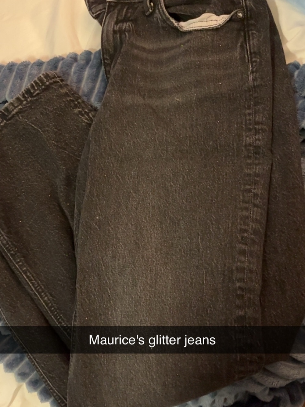 Maurices Black Sparkle Skinny Jeans
